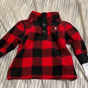Carter's Red and Black Checkered Kids Sweater